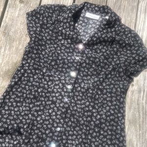 80’s Rayon button down dress